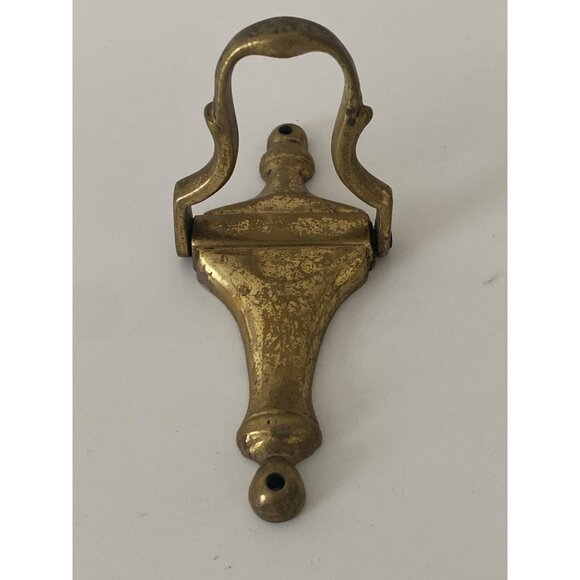 Antique Old Solid Brass Small Mini Miniature Door Knocker Handle Hardware - Picture 4 of 5